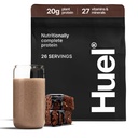 Proszek Huel Vegan Protein 124; Czekoladowy Fudge Brownie 124; Całkowita odżywka 124; 20g Proszek proteinowy 124; 100% Plant-Based 124; 27 Witaminy i minerały, Gluten Free, Non-GMO, Laktoza Free 124; 26 Służenie