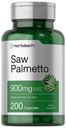 Ekstrakt Horbaach Saw Palmetto 124; 900mg 124; 200 Kapsułek 124; Non- GMO i Gluten Free Formuła 124; Tradycyjny suplement ziołowy Equipment 124; z Saw Palmetto Berries
