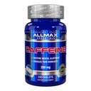 ALLMAX odżywki tabletki kofeinowe, Trwała energia i przed - Trening mentalne Focus, Szybkie Absorbowanie & Wegan, 200 mg, 100 Tabletki