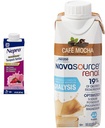 Nepro Nutrition Shake for Dializy Pacjenci z białkiem 19g, 420 kalorii, mieszanym jagodem, 24 liter i NOVASOURCE formuła nerek do dializy Pacjenci z 475 kalorii, 22g białka, Mocha, 24 liczenie