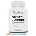 Białko Wysoka Absorpcja Propionyl- L- Karnityna (PLCAR) Brak sztucznych wypełniaczy - skuteczny Propionyl L Karnityna HCL Suplement do wspomagania krążenia krwi - 120 Kapsułki