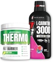 PROSUPPS Thermo Fat Spalanie Termogeniczny proszek Spicy Rita i 3000 L -Carnitine Berry - Zarządzanie wagą i przedtreningi - Energia, nastroj, Kontrola przystawek -