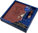 Harry Potter Pamiętnik zamykany z Invisible Ink Pen dla dzieci, Nastolatki, Tajny dziennik z kluczem, Lined Pages, Materiały papiernicze, Prezenty dla dzieci (Brown UV Pen)