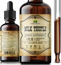 Milk Thistle Liver Detox – All-Natural Silymarin Extract for Liver Cleanse, Immune Support & Skin Health – Herbal Milk Thistle Supplement – 4 fl oz