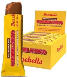 Barebells Soft Protein Bars Karmel Choco - 12 Hrabia, 1,9oz Bary - Przekąski z protein 16g wysokiej zawartości białka - Fluffy Chocolate Protein Bar z 2g Sugary ogółem - Soft Protein Snack & Breakfast Bary