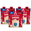 Atkins Strong High Protein Shake, Vanilla Flavored, 30g Protein, Low Carb i Low Sugar Shake, Keto Friendly, Gluten Free, Muscle and Gut Health Support Complex, 12 Count
