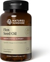 Nature 's Sunshine Flax Seed Oil, 60 Softgels 124; Doskonałe źródło Hearthealth Fatty Acids, Zawiera Lignans, które pomagają zwiększyć odporność i wsparcia piersi i zdrowia prostaty