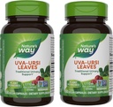 Nature's Way Uva Ursi Leaves, Traditional Urinary Support*, 1,110 mg per 3-Capsule Serving, Non-GMO Project Verified, Herbal Dietary Supplement, 100 Vegan Capsules (Packaging May Vary) - 2 Pack