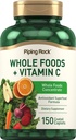 Piping Rock Whole Foods Vitamin C | 150 Caplets | Superfood Blend | Vegetarian, Non-GMO, Gluten Free Supplement