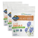 Ogród Życia 100% Organic Ground Flax Seed, Cold Miled Premium Golden Flaxseed Meal for Women and Men, 2g Omega 3, Lignans, 3g Fiber, 3g Protein, One Ingredient, Preservative Free, 28 Servings (Pack of 3)