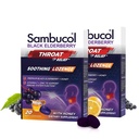 Sambucol Black Elderberry Throat Lozenge - z miodem, witaminą C & Cynk, Elderberry Lozenges Sore Throat & Cough, Soothes Scratchy Throat, Soft & Chewy - 2 Pack (40 Pastyle ogółem)
