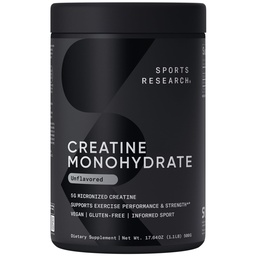 Badania sportowe Monowodzian kreatury - Zysk Lean Muscle, Poprawa wydajności i siły i wsparcia treningu odzyskiwania * - 5 g Stworzenie zmikronizowane - 17.64 oz