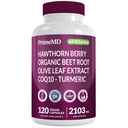 26- in-1 Suplement tlenku azotu - Wspomaganie serca i cyrkulacji z CoQ10, Turmeric, Organic Beet Root, Hawthorn Berry & Czosnek - 2103mg na Serving (120ct)