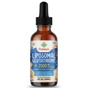 2000MG Liposomal Glutation Liquid, 98% Wchłanianie, Forma aktywna L- Glutation Suplement, Wegański Przyjazny, Potężny zespół przeciwutleniaczy dla układu immunologicznego, Obrona starzenia, Detox, 2 FL.OZ