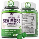 (2 Pack) Sea Moss Gummies - Irish Sea Moss Gummies for Adult & Kids - Advanced Superfood Seamoss Supplement with Organic Bladderwrack & Burdock Root Extract AducV for Daily Immune, Gut Cleanse, Vegan