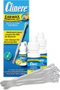 Clinere Earwox Zestaw do usuwania, Bezpieczny i Delikatnie Czysty Wosk Uszy, Itch Relief, Działa natychmiast .5oz Nadtlenek karbamidu, 2 x .5 Fl Oz z 12 Sticks