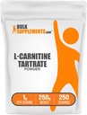 BulkSupplements.com L- Carnitine L- Tartrate Powder - Carnitine Supplement, L- Carnitine Tartrate, L Carnitine 1000mg - Amino Acids Supplement, Gluten Free, 1000mg per Serving, 250g (8.8 oz)