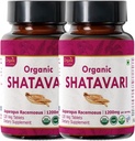 Shatavari 120 Tablety 124; Asparagus Racemosus (Shatavari) 124; USDA Organic Certified Criminated 124; Wsparcie zdrowia kobiet i układu immunologicznego 124; Suplement diety 120tab - Opakowanie 2