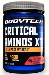 BODYTECH Krytyczny Aminos XT Intra / Post Workout Proszek w Pyszny aromat owocowy Punch - Spreparowane do wsparcia odzyskiwania mięśni i poprawy wydajności dla optymalnych wyników (15.9 oz / 45 Służenie)
