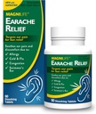 MagniLife Earache Relief, Fast- Acting Natural Relief dla pływaków Uszy, Ból i dyskomfort z alergii, Zimno i grypa - 90 Szybkie rozpuszczalne tabletki