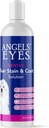 ANGELS 'EYES Delikatne plamy łzowe Rozwiązanie dla psów i kotów 124; 8 oz Rozwiązanie dla powierzchni oczu i twarzy 124; Usuń zrzuty, brud, plamy łzawiące, i Mucus