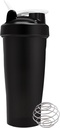 Butelka do shakera proteinowego do siłowni - Wstępny trening protein shaker Cup 20 Fl oz, zmywarka do naczyń sejf, BPA i Phthalate wolny shaker butelka mikser, siłownia shaker do shake protein - czarny lub biały (kolor losowy)