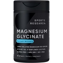 Sports Research ® Magnezu Glycinate - Wspiera Resteful Sleep & Enzymatic Processes - 160 mg Chelated Magnezu - Liquid Softgel - 60 Count