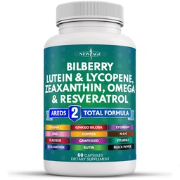 Nowa wiekowa Zdrowie oczu Witaminy z Bilberry Lutein & Zeaksantyna Lycopene Resveratrol Winogrona Nasienie Astaksantyny - Witamina oka - 60 Liczba