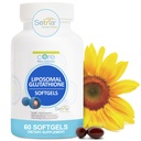 Core Med Science Liposomal Glutathione Supplement (500mg, 60 Softgels) - Czysta zredukowana Setria z kompleksem fosfolipidów - Suplement przeciwutleniający dla energii i skóry