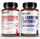 Turkesterone 8 000 mg [Najwyższa Czystość] + Premium L- Karnityny suplement - Wysoka Absorpcja Suplement z Tongkat Ali - Zwiększenie Stamina, Lean Muscle Growth, Wsparcie Metabolizm & Natural Ener