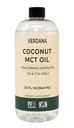 Verdana Food Grade MCT Oil 32 oz - do kawy Keto, Unflavored Natural Oil Pulling Mouthwash & Masage - 100% Kokosowy derived Fractivated Oil - Średnio łańcuchowe Triglicerydy C8 C10 -Non-GMO, Kosher