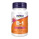 Teraz suplementy żywności, Witamina B-1 100 mg, Produkcja energii *, Zdrowie układu nerwowego *, 100 Tabletki