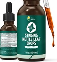Stinging Nettle Tincture, Organic Nettle Leaf Extract Liquid, 98% Wchłanianie, Wegan, Non-GMO, Gluten Free, Alkohol Free- 1 Fl Oz