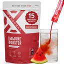KardoMax Immunitet Booster napój płynny Mix z żeńszenia i witaminy C dla dzieci i dorosłych, Suplement wsparcia immunologicznego dla energii i Wellness, Arbuz Flavor, 15 Jednodrukowe opakowania płynne