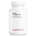 Supersmart - Podwójny Granat (Wysoka Siła) - 90% Kwas Ellagiczny & 40% Punicalagins - Pomegranat Extract Supplement - Advanced Antioksydant Support 124; Non-GMO & Gluten Free - 90 Kapsułki wegetariańskie