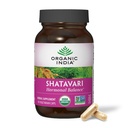 ORGANIC INDIA Kapsułki Shatavari - Suplement ziołowy, Wspiera równowagę hormonalną, Wsparcie układu immunologicznego, Wegan, Gluten- Free, USDA Organic, Wspiera zdrowie rozrodcze - 90 Kapsułki