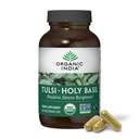 ORGANIC INDIA Tulsi Holy Basil kapsułki - Święty Basil Extract, Suplement ziołowy, Wsparcie immunologiczne, Stress Relief, Wegan, Gluten- Free, Kosher, Organic, Non-GMO - 180 Kapsułki
