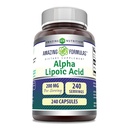Amazing Supples Alpha Lipoic Acid Acidum 124; 200 Mg Supplement Acidum 124; Capsules Acidum 124; Non- GMO Acidum 124; Gluten- Free Acidum 124; Made in USA (1 Pack, 240 Count)