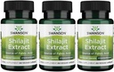 Ekstrakt Swanson Shilajit - Suplement ziołowy Promowanie wsparcia wzrostu komórek - Naturalna formuła dla ogólnego Wellness - (400 Miligramów 60 Kapsułek Veg) 3 opakowania