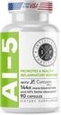 Folia jelitowa AI- 5 - suplement diety Herbal kapsułki w / CurcuWIN, kurkumina, kurkumina, Boswella Serrata, Ginger Root & EGCG Zielona herbata dla Gut & DigestiveHealth Support, Non-GMO, Dairy Free