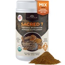 Naturealm Sacred 7 Organic Mushroom Powder Supplement | 60-Day Supply | 7-in-1 Blend with Lions Mane, Reishi, Chaga | Brain & Immune Support | 100% Fruiting Bodies for Coffee & Smoothies