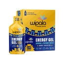 Wipala Energy Gel, Banana Coconut, 12 Pack - Kofeina Free, Certified Vegan, Non GMO - Czysta energia dla treningu wytrzymałościowego, Running & Performance