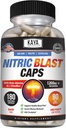 Kaya Naturals - Nitric Blast Potent All-Natural Herbal Supplement for Maximum Health Benefits | Pre-Workout | Increased Energy | Improved Nighttime Performance (180 Count (Pack of 1)