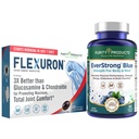 Produkty czystości Bundle - Flexuron Joint Formula + Everstrong Blue Tablets - Siła + Elastyczność Power Pack Flexuron (olej krylowy, kwas hialuronowy + astaksantyna) - Everstrong Blue (Matryca mięśniowa)