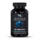 AI Brain Nootropic Supplement for Focus, Memory & Mental Clarity Improvement Kapsułki dla mężczyzn i kobiet, Coffeine- Free Codzienne wsparcie kognitywne z Bacopa, Alpha GPC & Witamina B6, 60 Kapsułki wegetariańskie