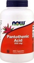 Teraz żywność, kwas pantotenowy, 500 mg, 250 kapsułek