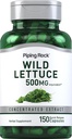 Piping Rock Wild Lettuce Extract | 500mg | 150 Capsules | Concentrated Herbal Supplement | Non GMO, Gluten Free