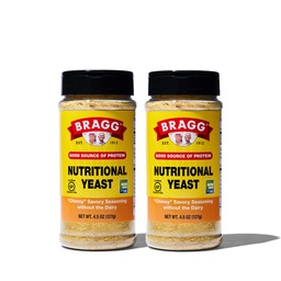 Bragg Premium Nutritional Yeast Seasoning - Wegan, Gluten Free - Good Source of Protein & Vitamin - Nutritional Savory Parmesan Cheese Substitute (Oryginalny, 4.5 unce (Opakowanie 2))