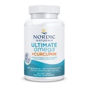 Nordic Naturals Omega Curcumin, Lemon - 60 Soft żele - 1200 mg Omega-3 + 400 mg Zoptymalizowana kurkumina - Zwalczanie Stwardnienia komórkowego - Non-GMO - 30 Służenie