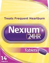 Nexium 24HR Opóźnione zwolnienie Heartburn Relief Tablets, Esomeprazol Magnezu Acid Reducer, 20 mg, 14 Count